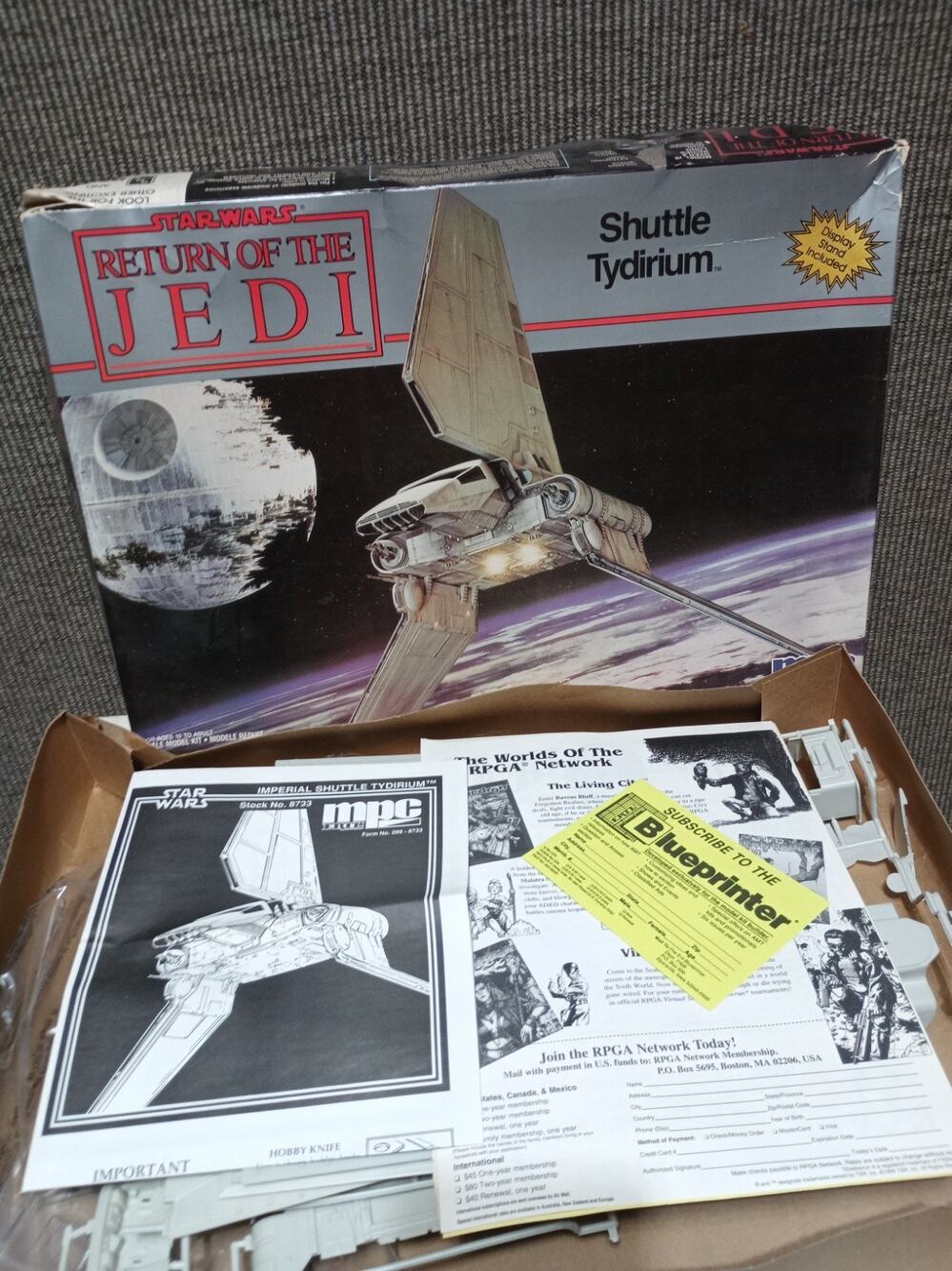 Star Wars Return Of The Jedi Shuttle Tydirium Display Stand Included